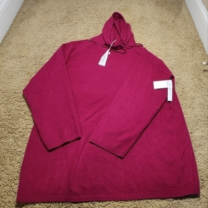 Workshop Republic NWT 2X Knit Cowl Turtle Neck Sweater Top Pink/Magenta‎ Soft